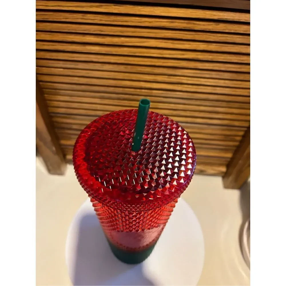 Disney Starbucks Travel Tumbler - Christmas 2022 Red And Green